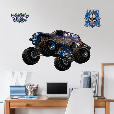 Monster Jam Son-Uva Digger Wall Decal